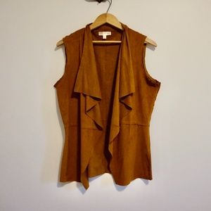 Faux suede Vest
